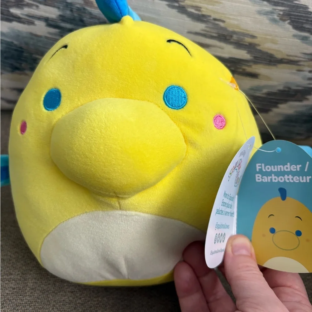Disney Flounder Squishmallow 8 inch plush - Picture 5 of 5